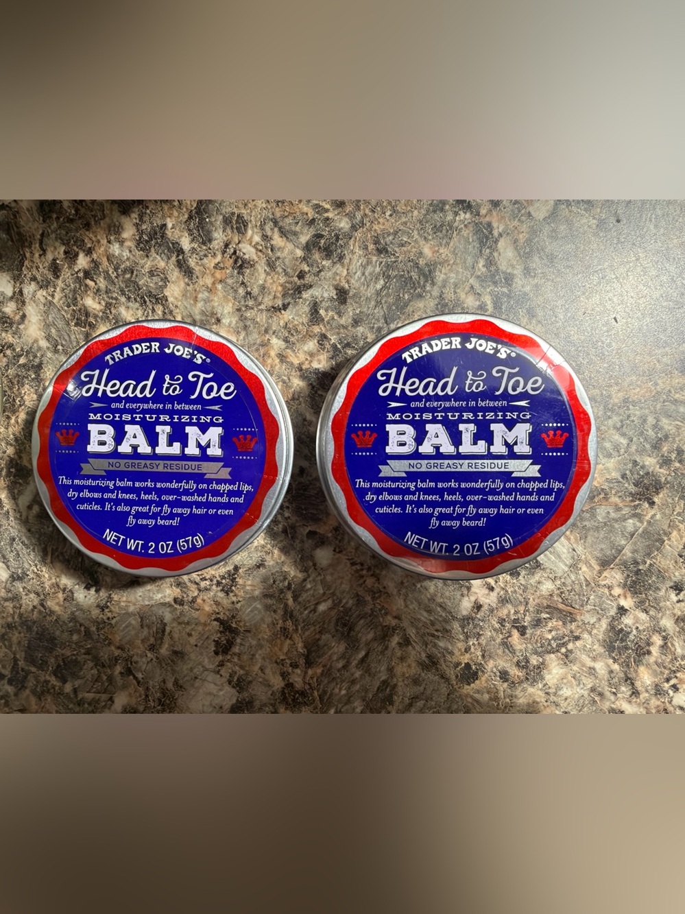Trader Joe's HEAD TO TOE Balm Moisturizer 2 Pack Set ☀️